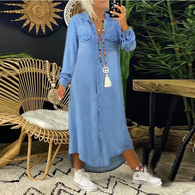 Denim jurk voor vrouwen