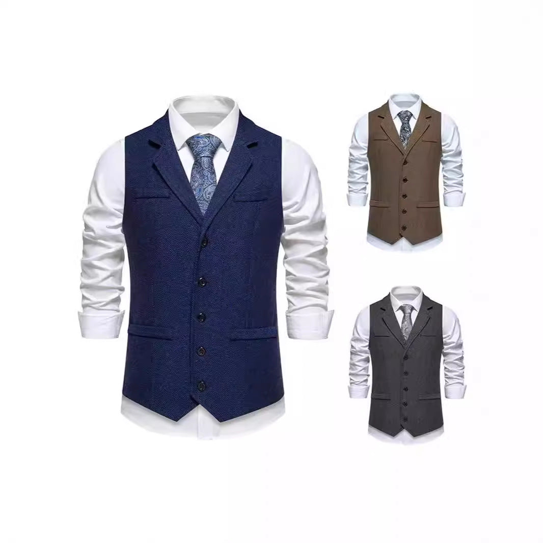 Herren Anzugweste im klassischen Hahnentrittmuster Heidi-Mode