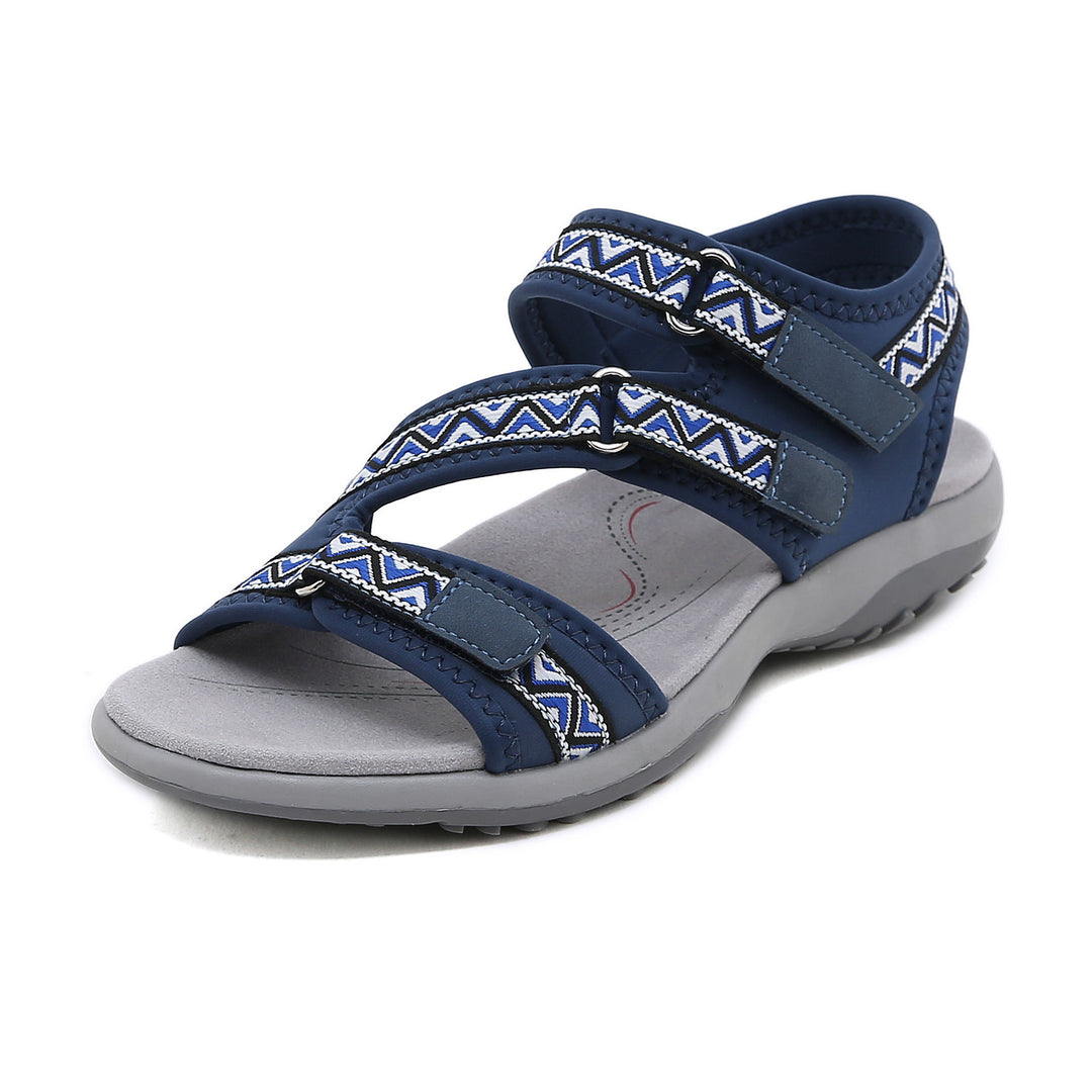 Damen Sportliche Trekking-Sandalen mit verstellbaren Riemen und rutschfester Sohle Heidi-Mode