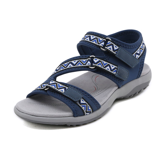 Damen Sportliche Trekking-Sandalen mit verstellbaren Riemen und rutschfester Sohle Heidi-Mode