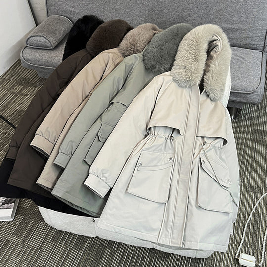 Damen Modischer Winterparka mit kuscheligem Innenfutter und praktischen Taschen Heidi-Mode