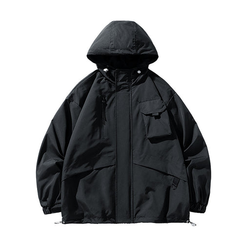 Herren Winddichtes Parka-Jacke Heidi-Mode