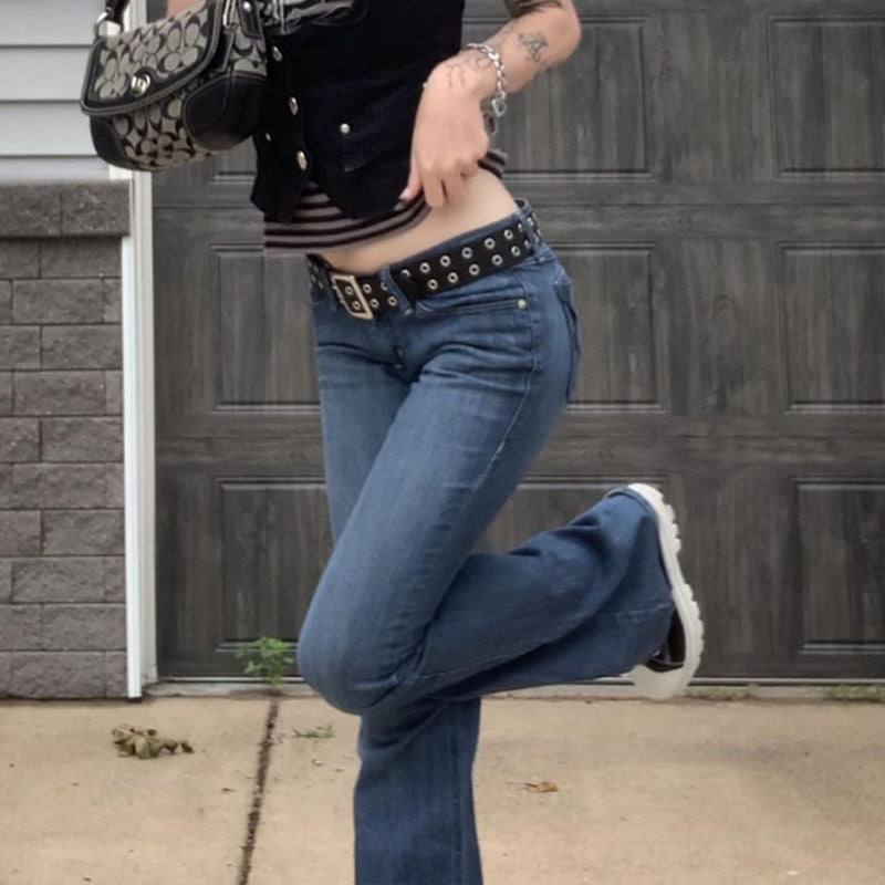 Damen Flared Jeans im Vintage-Stil Heidi-Mode