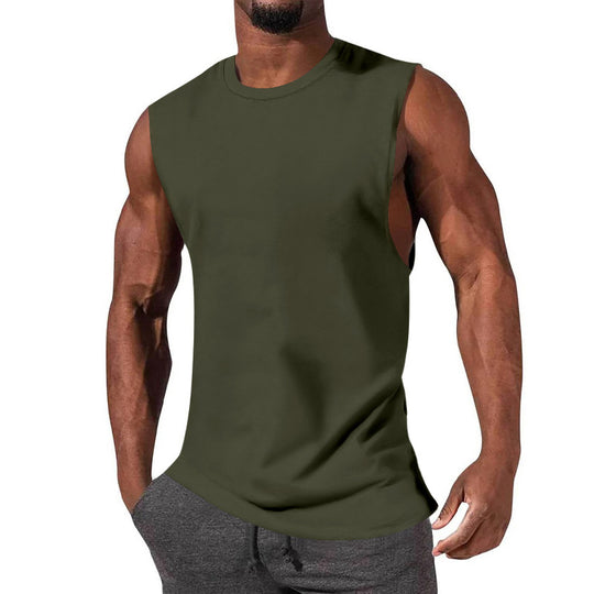 Herren ärmelloses Sport-Tanktop aus atmungsaktiver Baumwolle mit modernem Schnitt Heidi-Mode