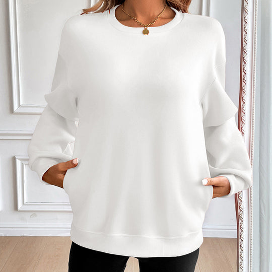 Damen Casual Sweatshirt mit weichen Materialien und lässigem Schnitt Heidi-Mode