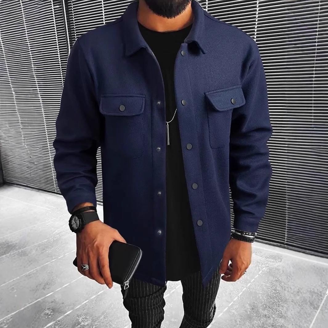 Herren Hemdjacke aus hochwertigem Wollmix Heidi-Mode