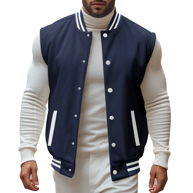 Herren trendige Collegejacke mit sportlichem Schnitt Heidi-Mode