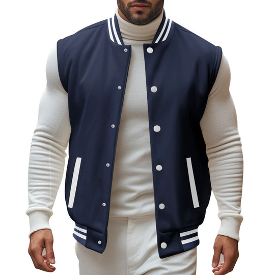 Herren trendige Collegejacke mit sportlichem Schnitt Heidi-Mode