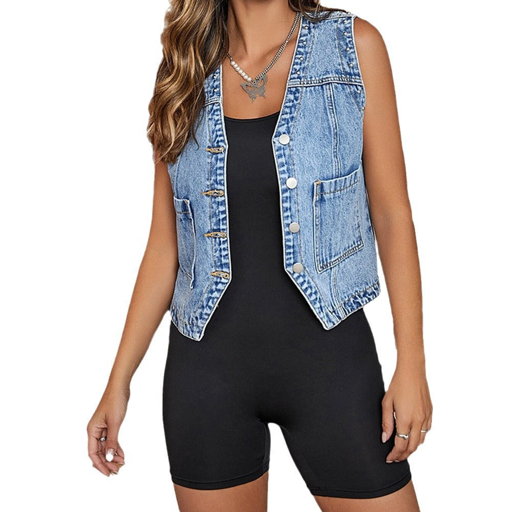 Damen Jeansweste Heidi-Mode