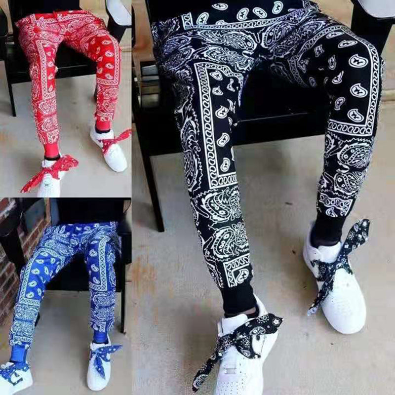 Herren Cargo-Jogginghose im extravaganten Paisley-Muster Heidi-Mode