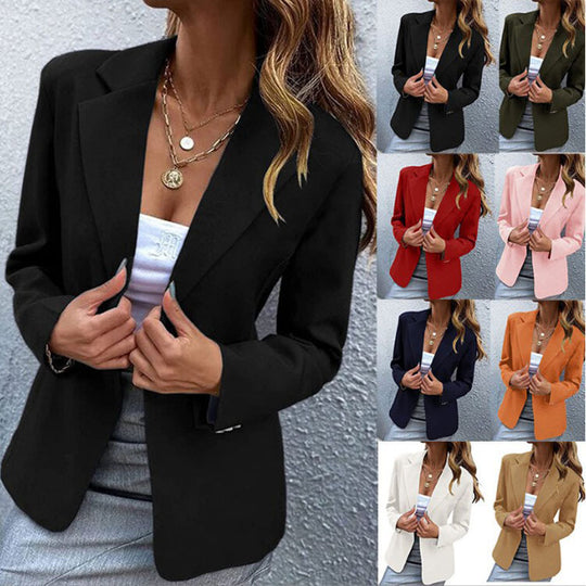 Damen moderner und eleganter Blazer mit strukturierter Textur Heidi-Mode