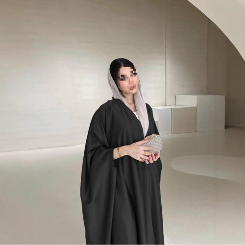 Damen Kaftan mit eleganter Kapuze und weitem Schnitt Heidi-Mode