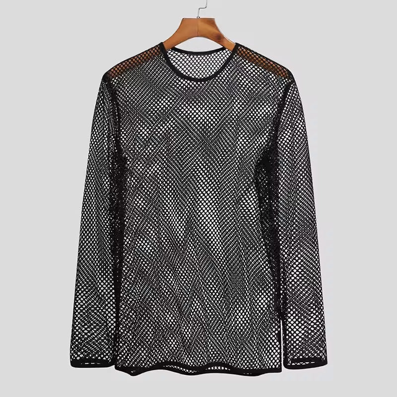 Herren Netzoberteil mit langem Arm Heidi-Mode