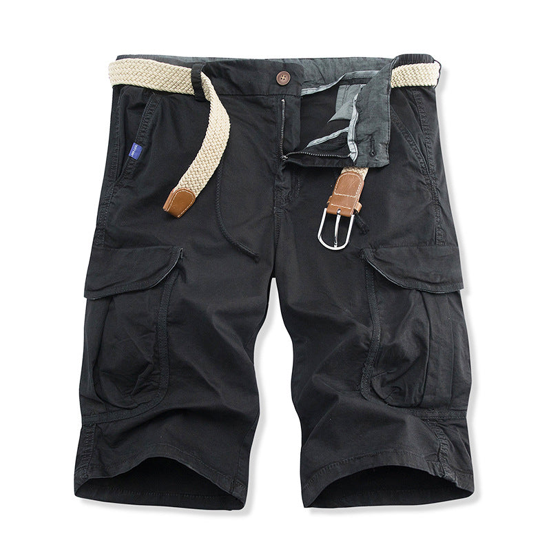 Herren vielseitige Cargo-Shorts mit verstellbarem Gürtel Heidi-Mode