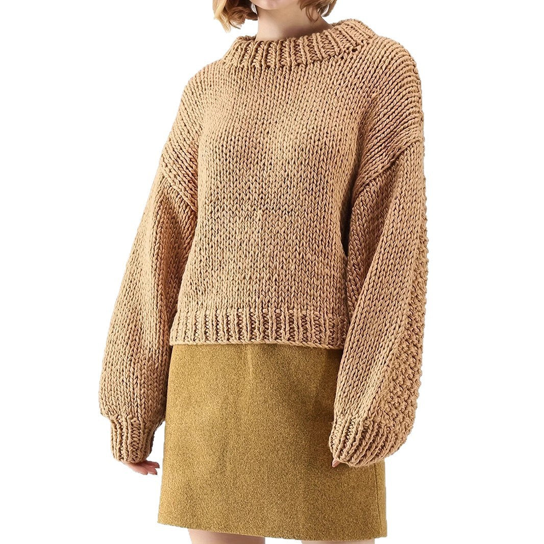 Damen Grobstrickpullover Heidi-Mode