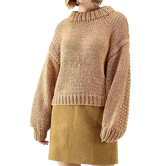 Damen Grobstrickpullover Heidi-Mode