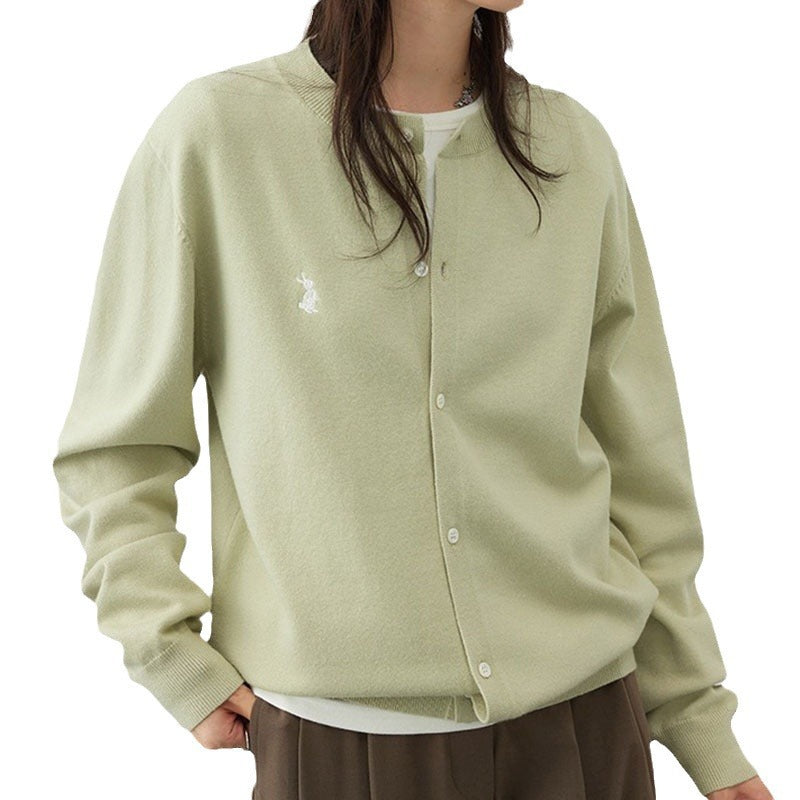 Damen weiche Strickjacke mit feinen Knopfdetails und elegantem Design Heidi-Mode