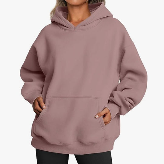 Damen lässiger Oversized Hoodie mit Kängurutasche Heidi-Mode