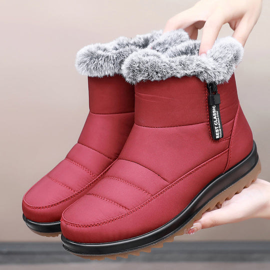 Heidi-Mode | Damen Winter Wasserdichte Warme Baumwollstiefel