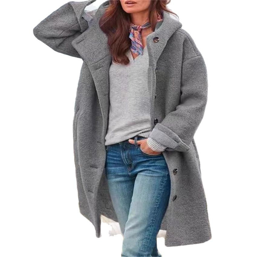 Damen oversized Freizeitmantel mit modischem Schnitt Heidi-Mode
