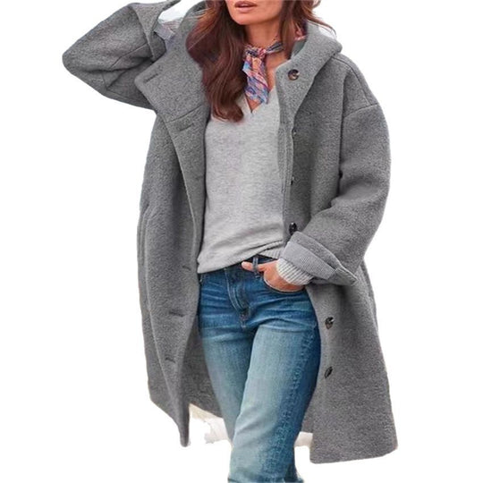 Damen oversized Freizeitmantel mit modischem Schnitt Heidi-Mode