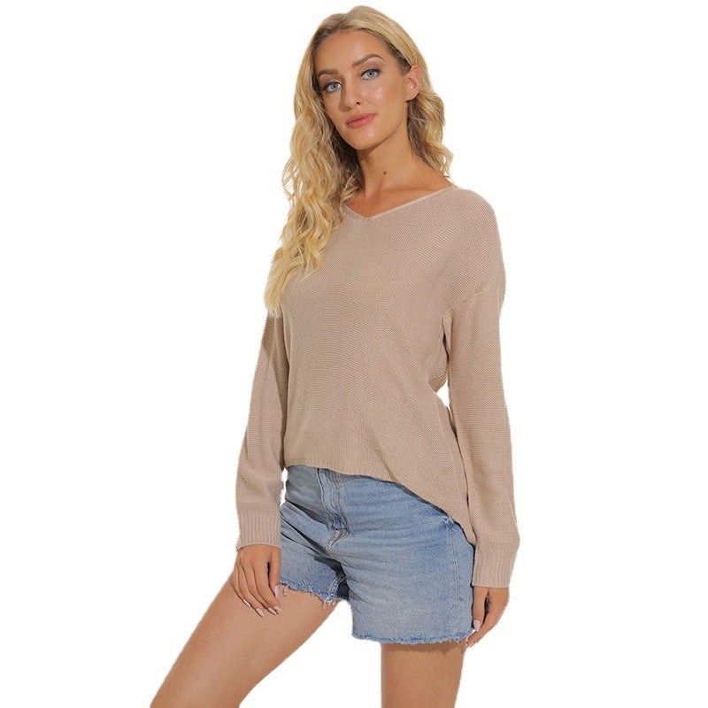 Damen Pullover mit weichem Maschenstrick und lässigem Schnitt Heidi-Mode