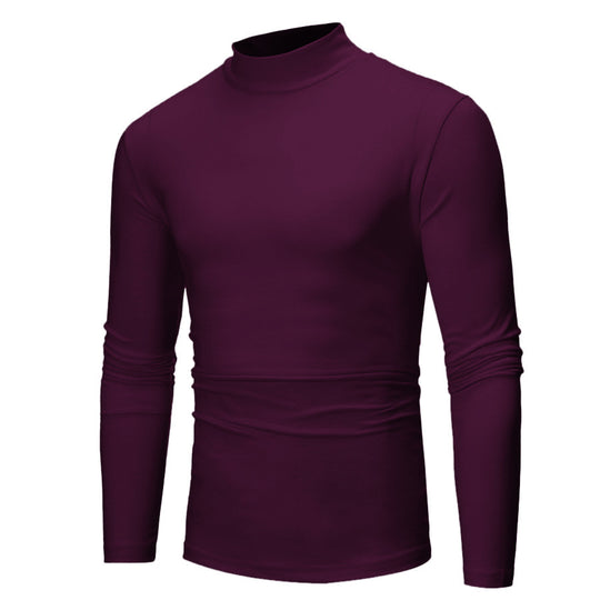 Herren turtleneck Langarmshirt Heidi-Mode