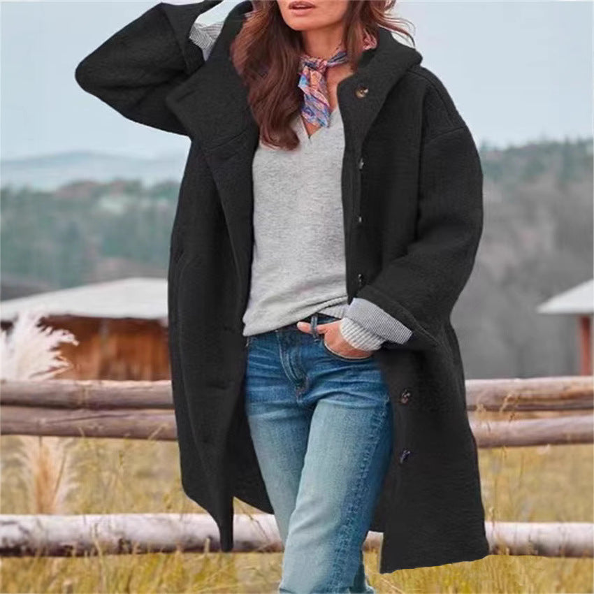Damen stylischer und komfortabler Übermantel mit großzügigem Schnitt Heidi-Mode