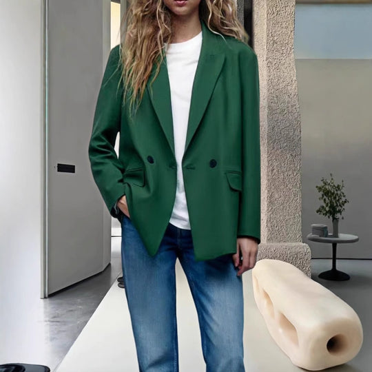 Damen Modischer und eleganter Oversized Blazer Heidi-Mode