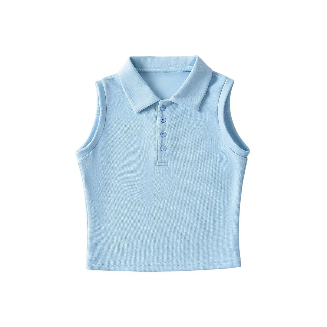 Damen Polo-Top ohne Ärmel mit feuchtigkeitsregulierender Funktion Heidi-Mode
