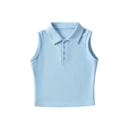 Damen Polo-Top ohne Ärmel mit feuchtigkeitsregulierender Funktion Heidi-Mode