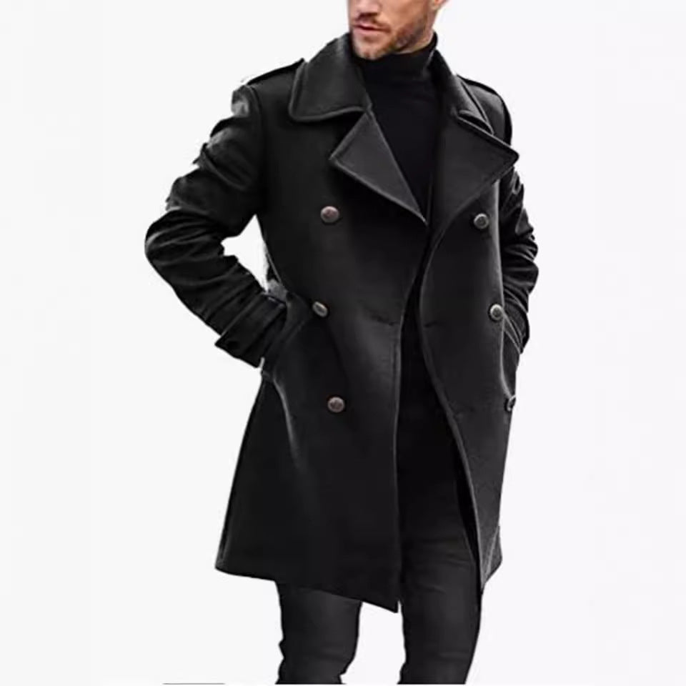 Herren eleganter und leichter Frühlingstrenchcoat Heidi-Mode