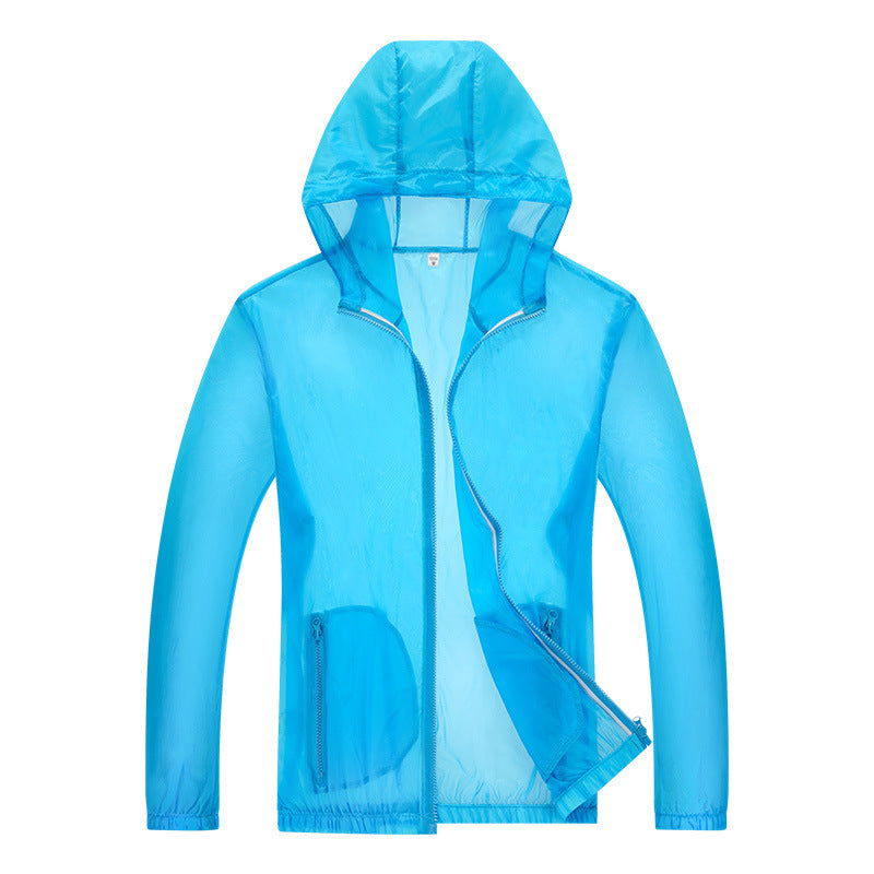 Herren ultraleichte Regenjacke mit verstellbarem Kapuzenbereich und reflektierenden Elementen Heidi-Mode