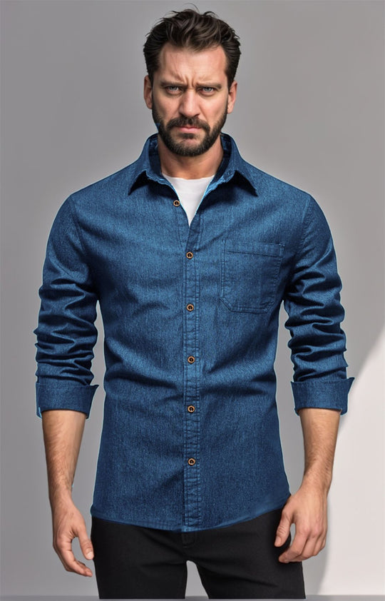 Herren Denim Hemd Heidi-Mode