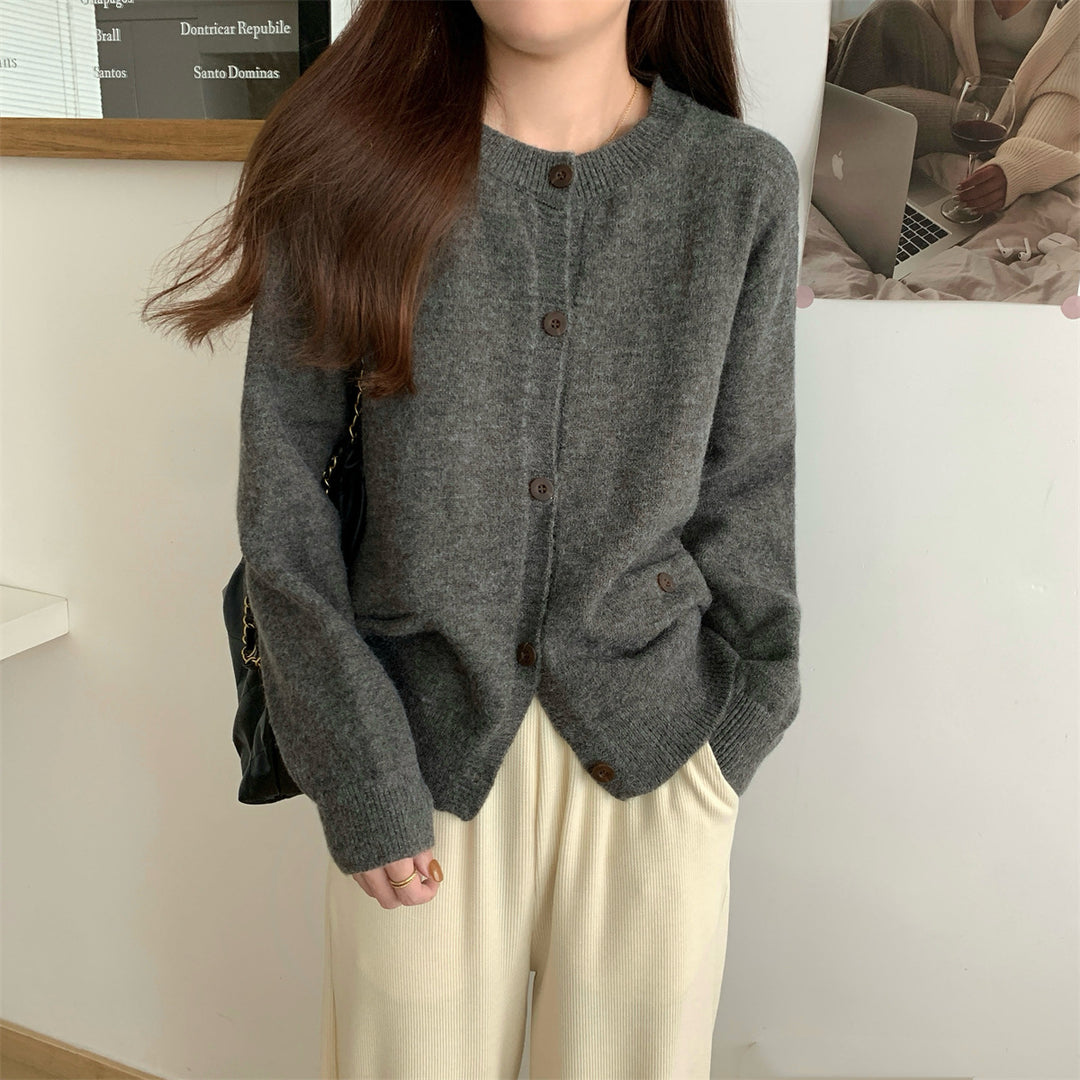 Damen Kuschelige Strickjacke mit praktischen Taschen Heidi-Mode