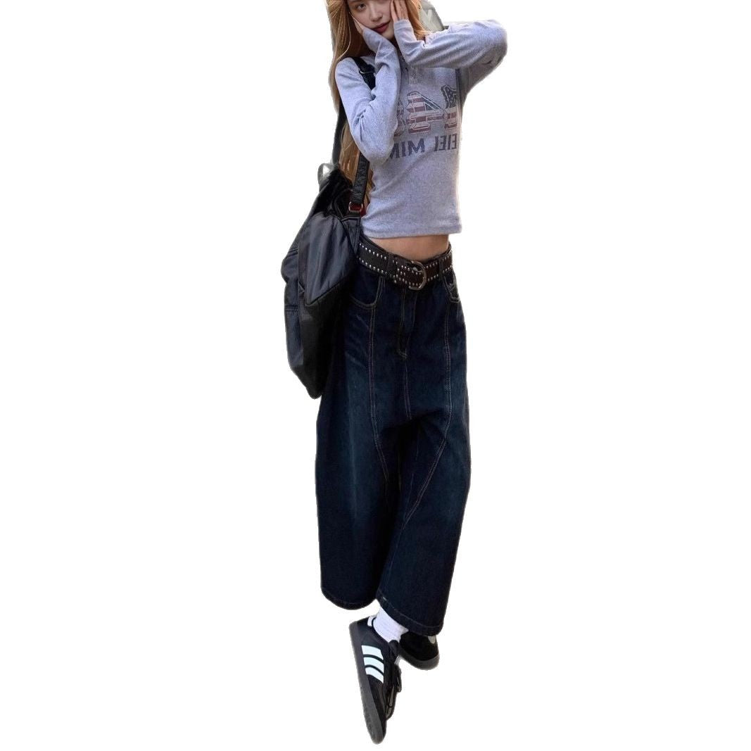 Damen Bequeme Oversized-Freizeitjacke mit Kapuze und Druck Heidi-Mode