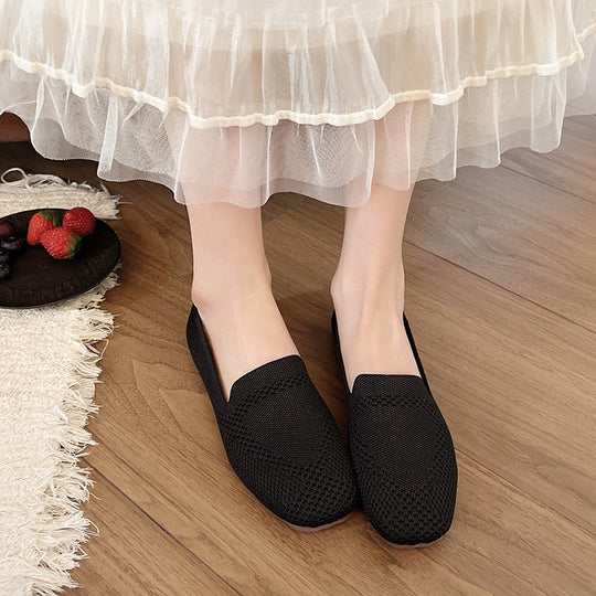 Damen moderne Slingback-Schuhe mit atmungsaktivem Netzmaterial und elastischem Einschlupf Heidi-Mode