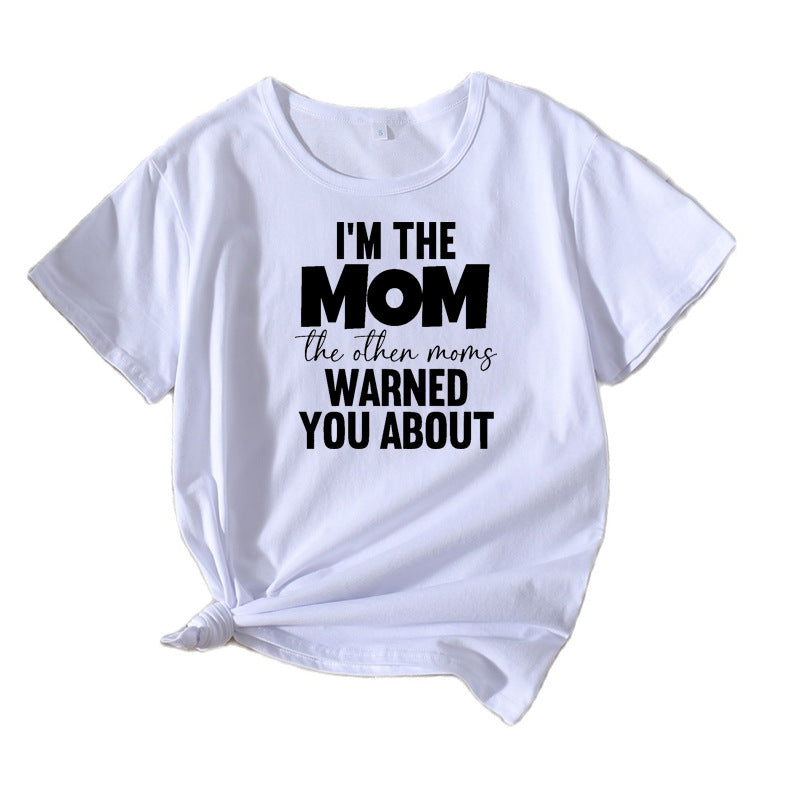 Frauen Casual Mama Spruch T-Shirt Heidi-Mode