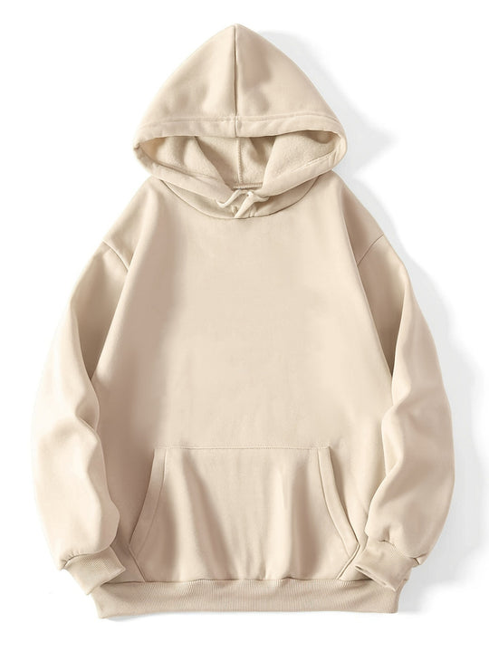 Damen Oversized Kapuzenpullover mit Kängurutasche Heidi-Mode