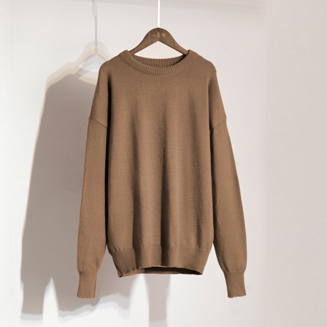 Damen Bequemer Oversized Pullover aus hochwertigem Strick Heidi-Mode