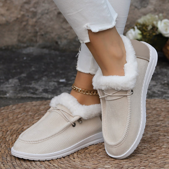 Damen Hausschuhe mit weichem Futter und rutschfester Sohle Heidi-Mode