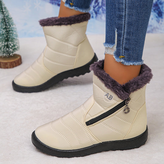 Damen Thermo-Winterstiefel mit kuscheligem Innenfutter und seitlichem Reißverschluss Heidi-Mode