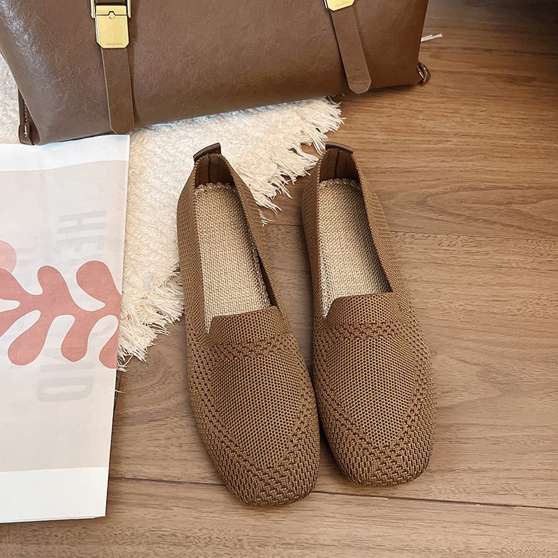 Damen moderne Slingback-Schuhe mit atmungsaktivem Netzmaterial und elastischem Einschlupf Heidi-Mode