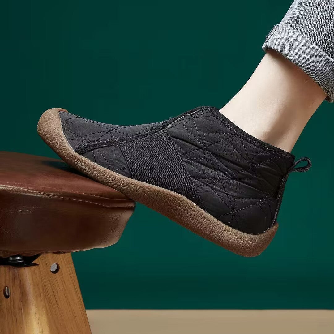 Damen Bequeme und isolierte Hausschuhe mit rutschfester Sohle Heidi-Mode