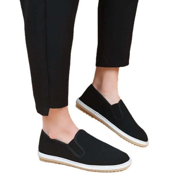 Damen Bequeme Slip-On Freizeitschuhe mit atmungsaktiven Einsätzen Heidi-Mode