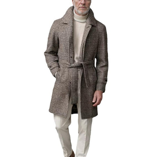 Herren modischer Trenchcoat mit praktischen Taschen und modernem Schnitt Heidi-Mode