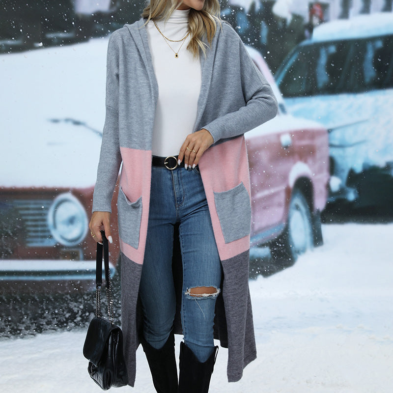 Damen lässiger Kapuzencardigan Heidi-Mode