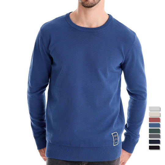 Herren Strickpullover aus hochwertiger Baumwollmischung mit angenehmer Passform Heidi-Mode