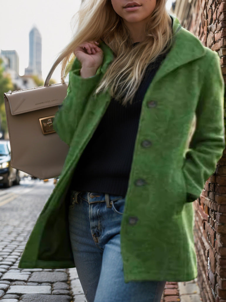 Damen trendiger Oversized-Mantel Heidi-Mode