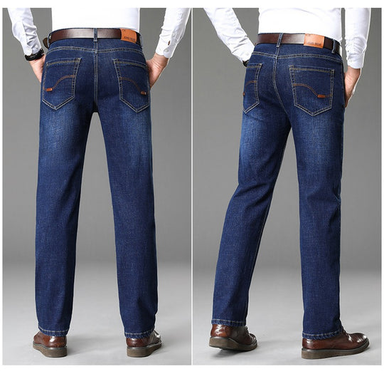 Herren klassische Jeans im lässigen Business-Stil mit besonders bequemer Passform Heidi-Mode